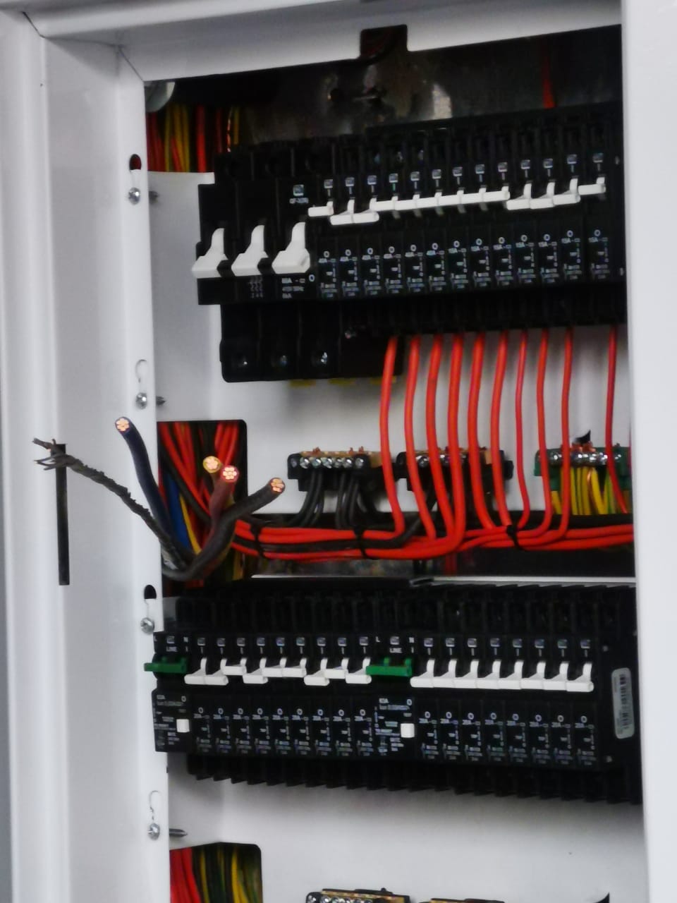 partially wired distribution box
